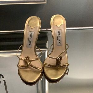 Jimmy Choo Gold Women's Heels